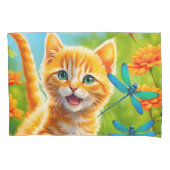 Housse D'oreillers Joyous Kitten (devant-gauche)