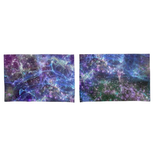 Housse D'oreillers jusqu'à la fin du temps, paysage galactique : (devant-Set)