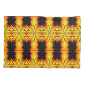 Housse D'oreillers Kaleidoscope Abstrait Jaune Et Brown (Dos)