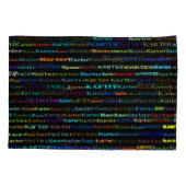 Housse D'oreillers Karter Text Design I Pillowcase (Dos)