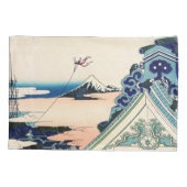 Housse D'oreillers Katsushika Hokusai - Asakusa Honganji temple, Edo (Dos)