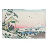 Housse D'oreillers Katsushika Hokusai - Maison de thé à Koishikawa (Dos)