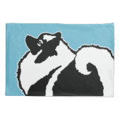 Housse D'oreillers Keeshond Graphics - Cute Original Chig Art (Dos)