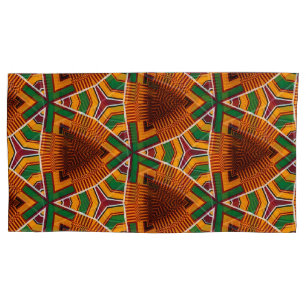 Housse D'oreillers Kente Géométrie Kwanza Afrocentric