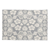 Housse D'oreillers Keoni Hawaiian Monstera feuille Damask Grey (Dos)