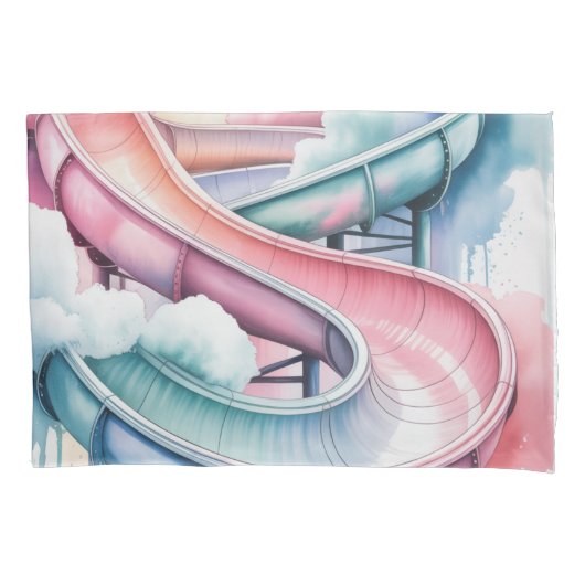 Housse D'oreillers Kids’ Birthday Waterslide Party Gift (devant)