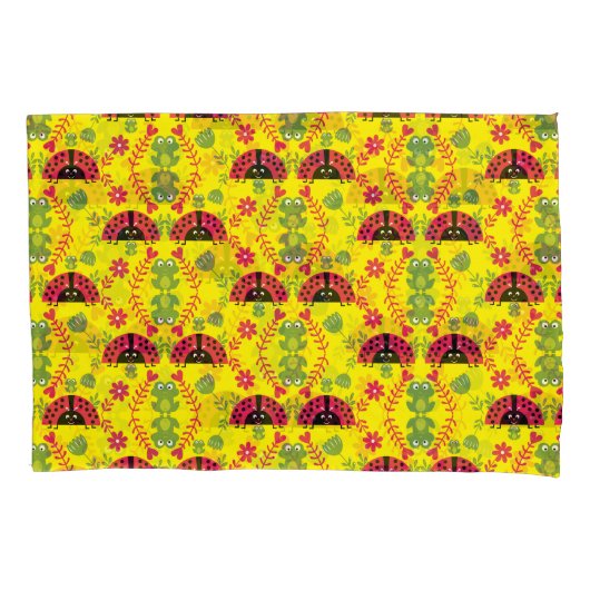 Housse D'oreillers Kids Cute Whimsical ladybug (devant-gauche)
