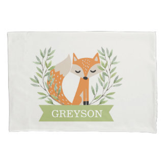 Housse D'oreillers Kids Woodland Pillowcase personnalisé - "Fox"