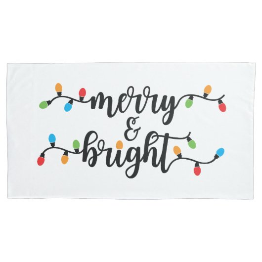 Housse D'oreillers King Size Merry & Bright Pillowcase Set (devant-gauche)