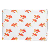 Housse D'oreillers Kingyo Goldfish Rouge et Jaune (Dos)