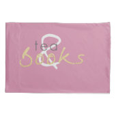 Housse D'oreillers Kit de thé et livres Pillowcase (Dos-gauche)