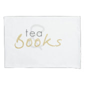 Housse D'oreillers Kit de thé et livres Pillowcase (devant-gauche)