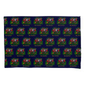 Housse D'oreillers Kitty et chiot, Happy XMas (devant-gauche)