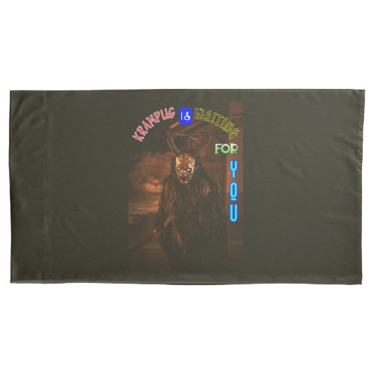 Housse D'oreillers Krampus Vous Attend Décembre Krampusnacht (devant)