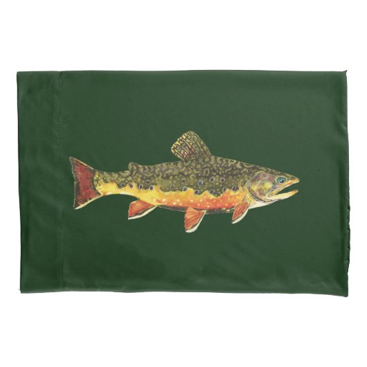 Housse D'oreillers La Belle truite de ruisseau (devant)