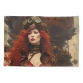 Housse D'oreillers La femme Steampunk (Dos)