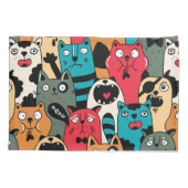 Housse D'oreillers La foule de chats (Dos)