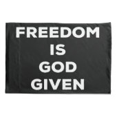 Housse D'oreillers La liberté est donnée par Dieu (Dos)