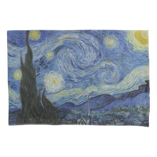 Housse D'oreillers La Nuit étoilée (Vincent van Gogh) (Art célèbre)