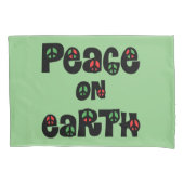 Housse D'oreillers La Paix sur Terre Noël (devant)