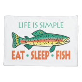 Housse D'oreillers La pêche amusante qui dit (Dos)