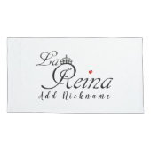 Housse D'oreillers La Reina - Reine couronnée (Dos)