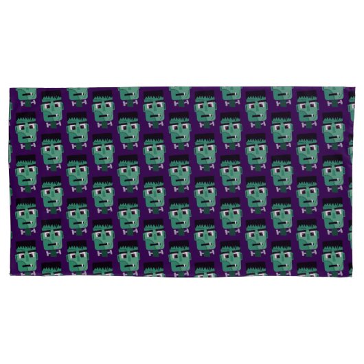 Housse D'oreillers La tête du monstre Frankenstein (devant-gauche)