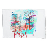 Housse D'oreillers La Tour Eiffel me rencontre à Paris (devant)
