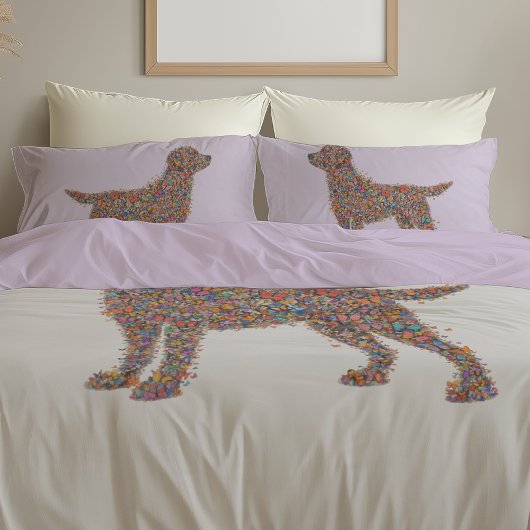 Housse D'oreillers Labrador Retriever Butterfly Silhouette Reversible