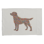 Housse D'oreillers Labrador Retriever Butterfly Silhouette Reversible (devant-Droit)