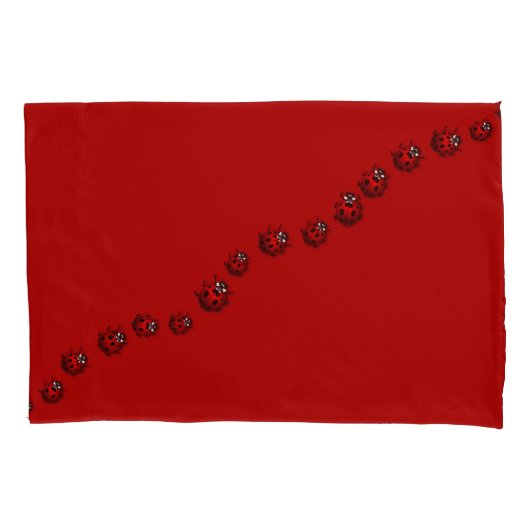 Housse D'oreillers Ladybug Coussin Coques mignon Ladybug lit (devant-gauche)