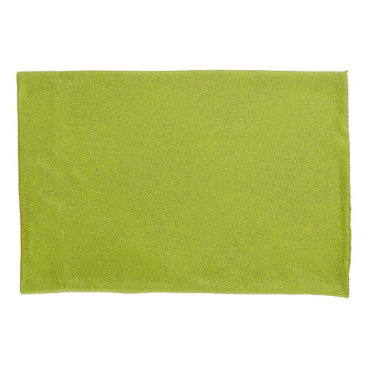 Housse D'oreillers L'air de Snuggly Chartreuse Green Suede (devant)