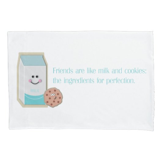 Housse D'oreillers Lait et biscuits (devant)