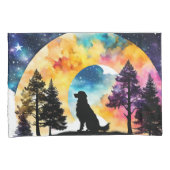 Housse D'oreillers L'amour est un chien qui t'attend (devant-Droit)