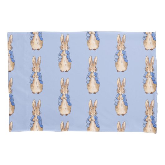 Housse D'oreillers Lapin classique en veste bleue (devant)