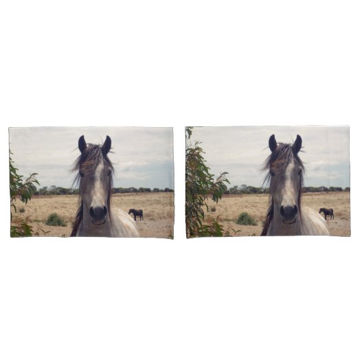Housse D'oreillers L'Arabe Étoilé Poney,  (devant-Set)