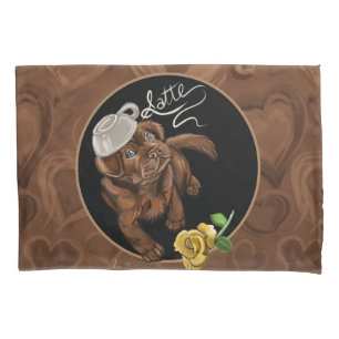 Housse D'oreillers Latte du laboratoire de chocolat