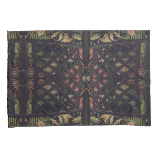 Housse D'oreillers Latticework tropical (devant-Droit)