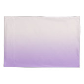 Housse D'oreillers Lavande blanche moderne violet ombre dégradé (Dos-gauche)
