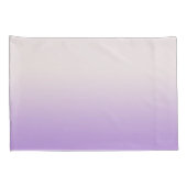 Housse D'oreillers Lavande blanche moderne violet ombre dégradé (Dos-Droit)