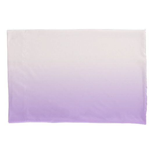 Housse D'oreillers Lavande blanche moderne violet ombre dégradé (devant-gauche)