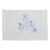 Housse D'oreillers Lavande et Blue Joy (Dos-Droit)