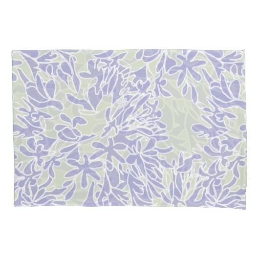 Housse D'oreillers Lavender Agapanthus Flower Sage Green (devant-gauche)