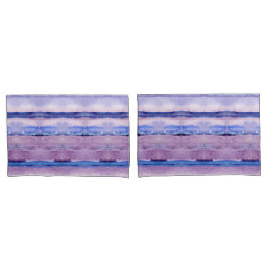 Housse D'oreillers Lavender Blue Geode Inspiré Tribal Blanket Art