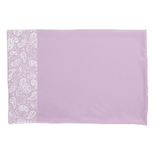 Housse D'oreillers Lavender Paisley Pillowcase