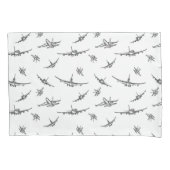 Housse D'oreillers L'avion esquisse // (devant)