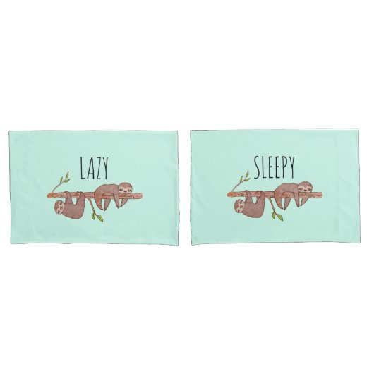 Housse D'oreillers Lazy & Sleepy Migny Design, Reversible (devant-Set)