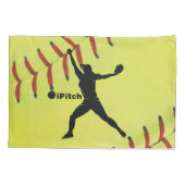 Housse D'oreillers le base-ball de Fastpitch d'iPitch (Dos)