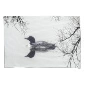 Housse D'oreillers le coussin enferme le dingue noir et blanc sur un (devant-gauche)