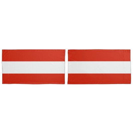 Housse D'oreillers Le drapeau autrichien (devant-Set)